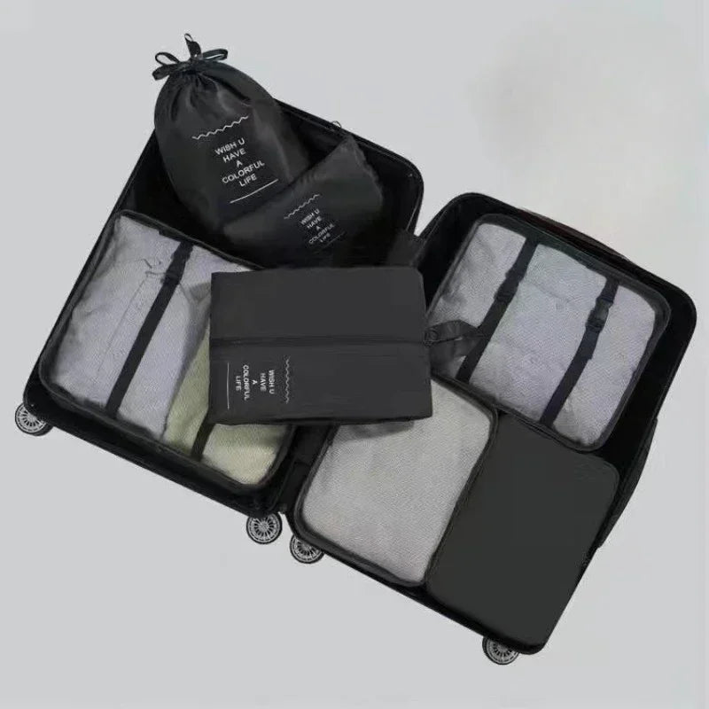 7-piece Set Travel Pouch Packing Cubes
