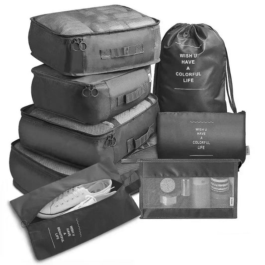 7-piece Set Travel Pouch Packing Cubes