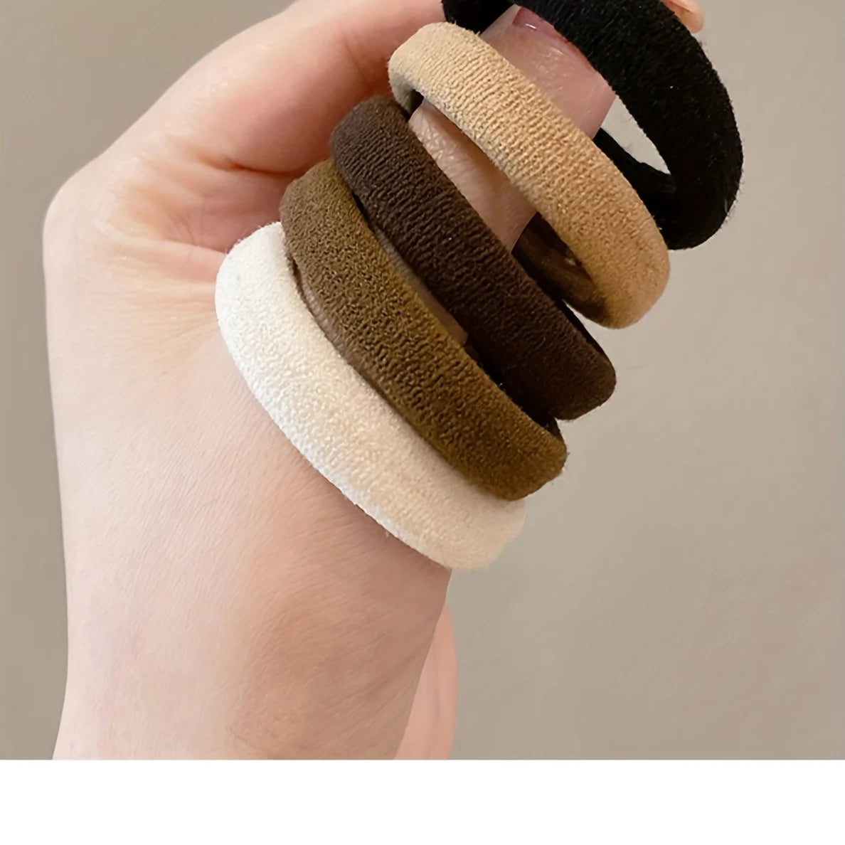 20pc Set Plush Fabric Hair Ties