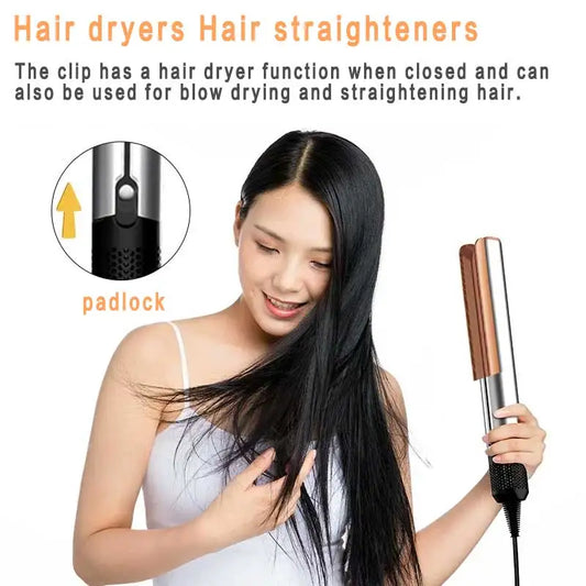 Professional 2-in-1 Hair Dryer and Straightener .